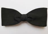 Men's classic black pique bow tie Tenax Clip evening dress or funeral wear Y
